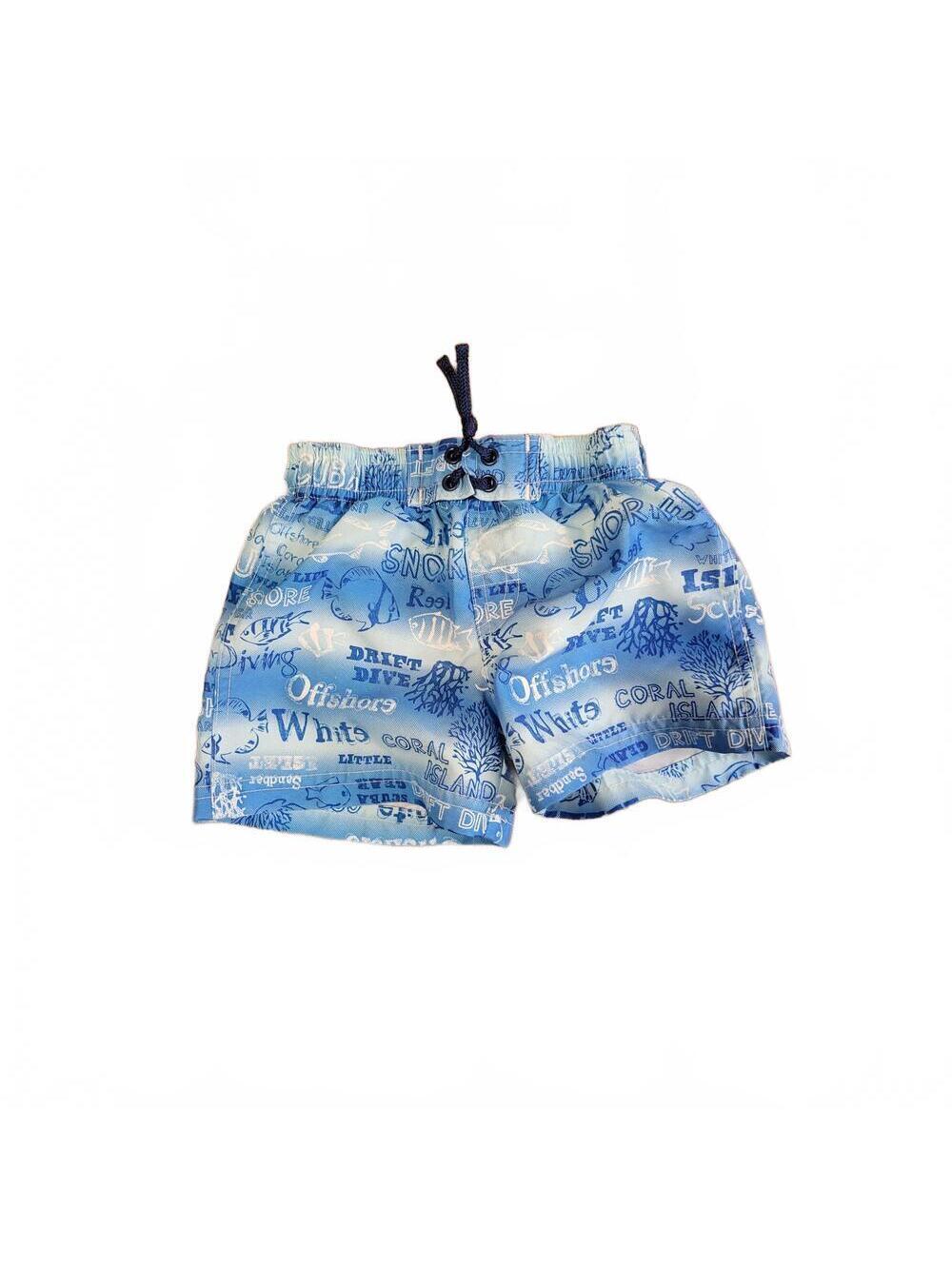 Koala Kids Baby Boy Blue Nautical Swim Trunk Swimsuit Size 6-9 Months
